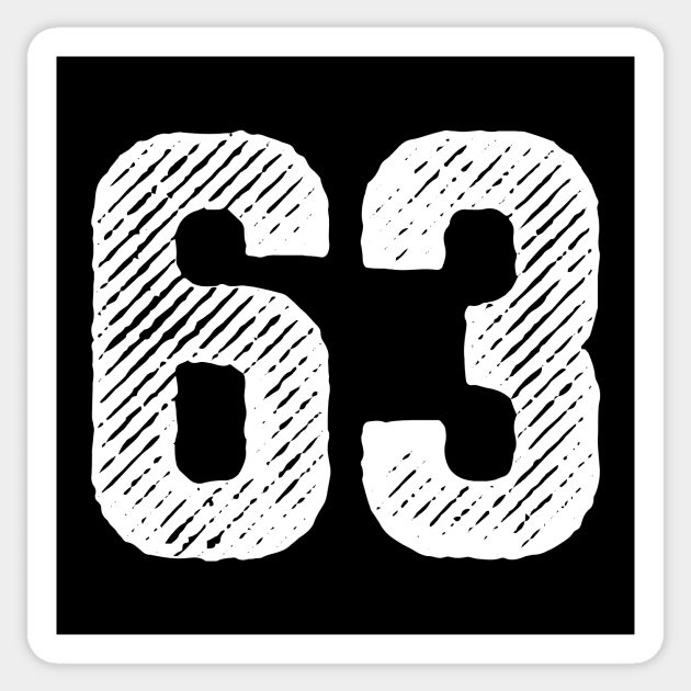 Sixty Three 63 Sticker by colorsplash